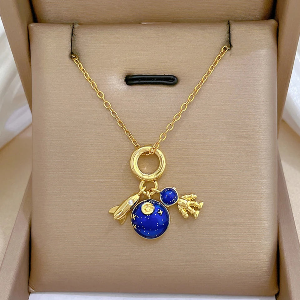 Starlit Galaxy Pendant