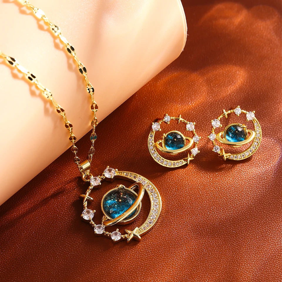 Starlit Galaxy Pendant