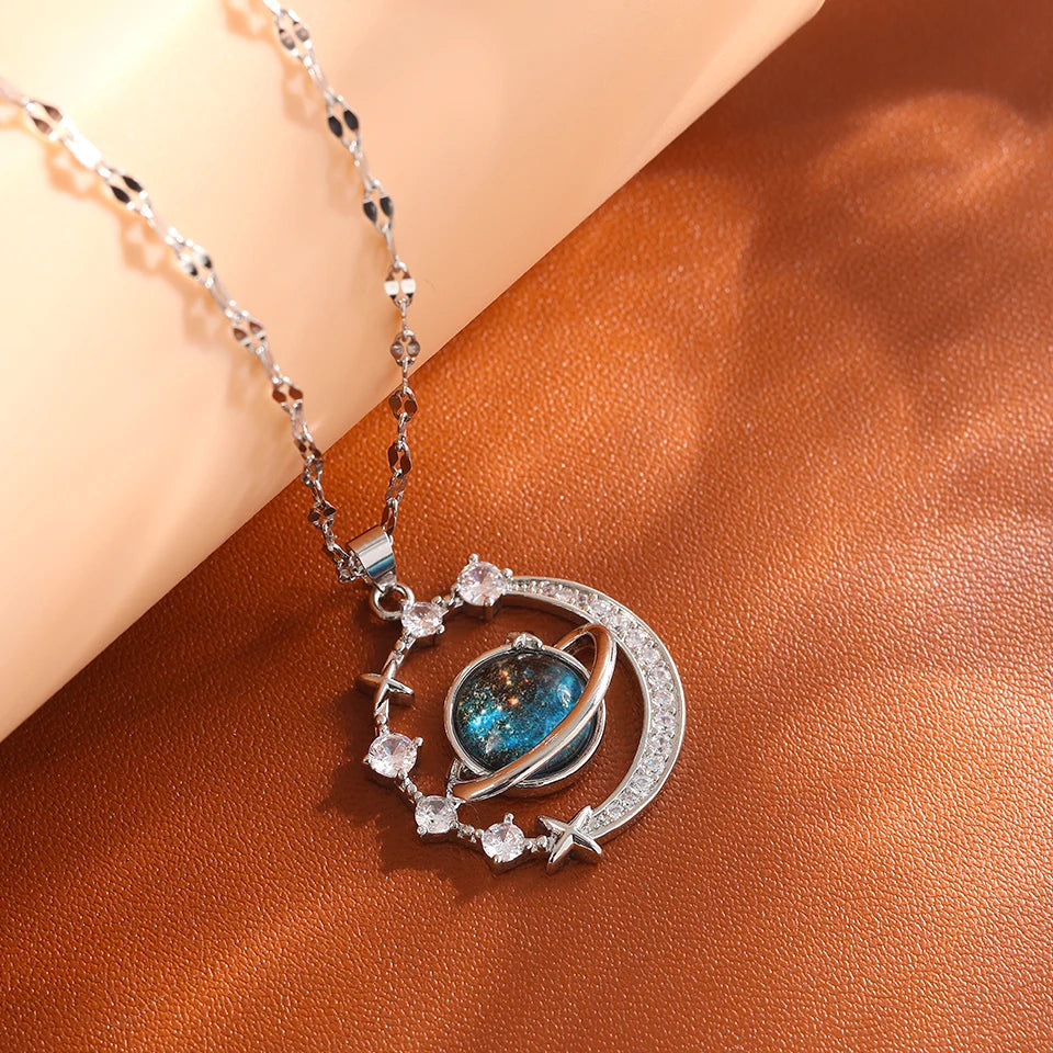 Starlit Galaxy Pendant