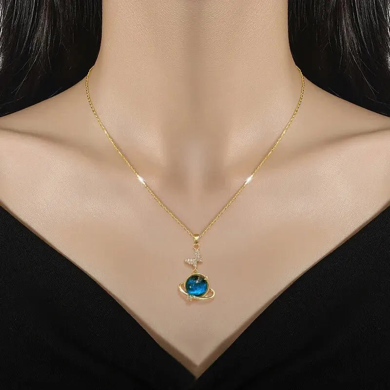 Starlit Galaxy Pendant