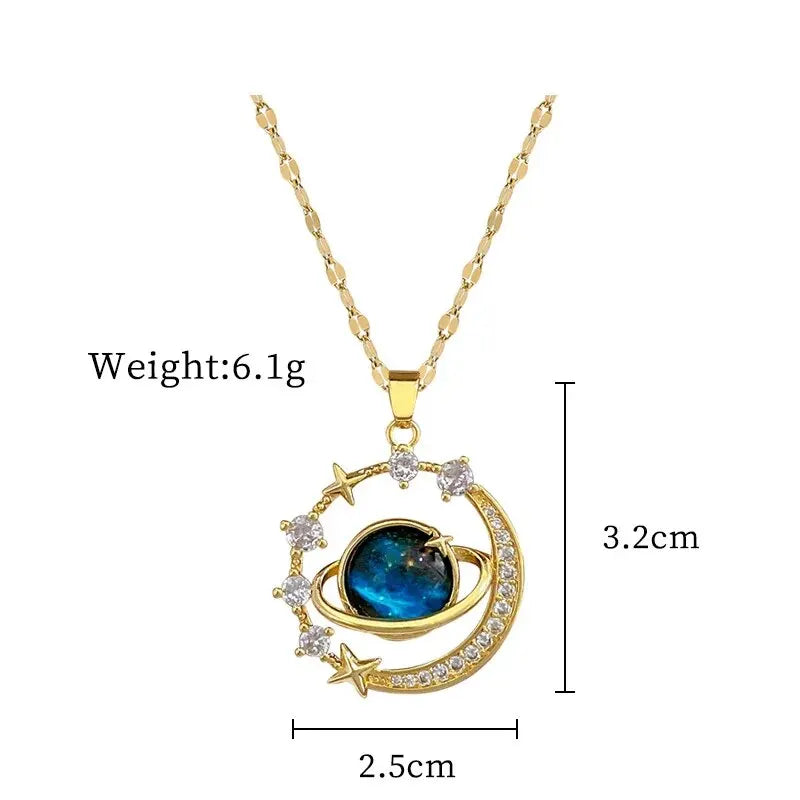 Starlit Galaxy Pendant