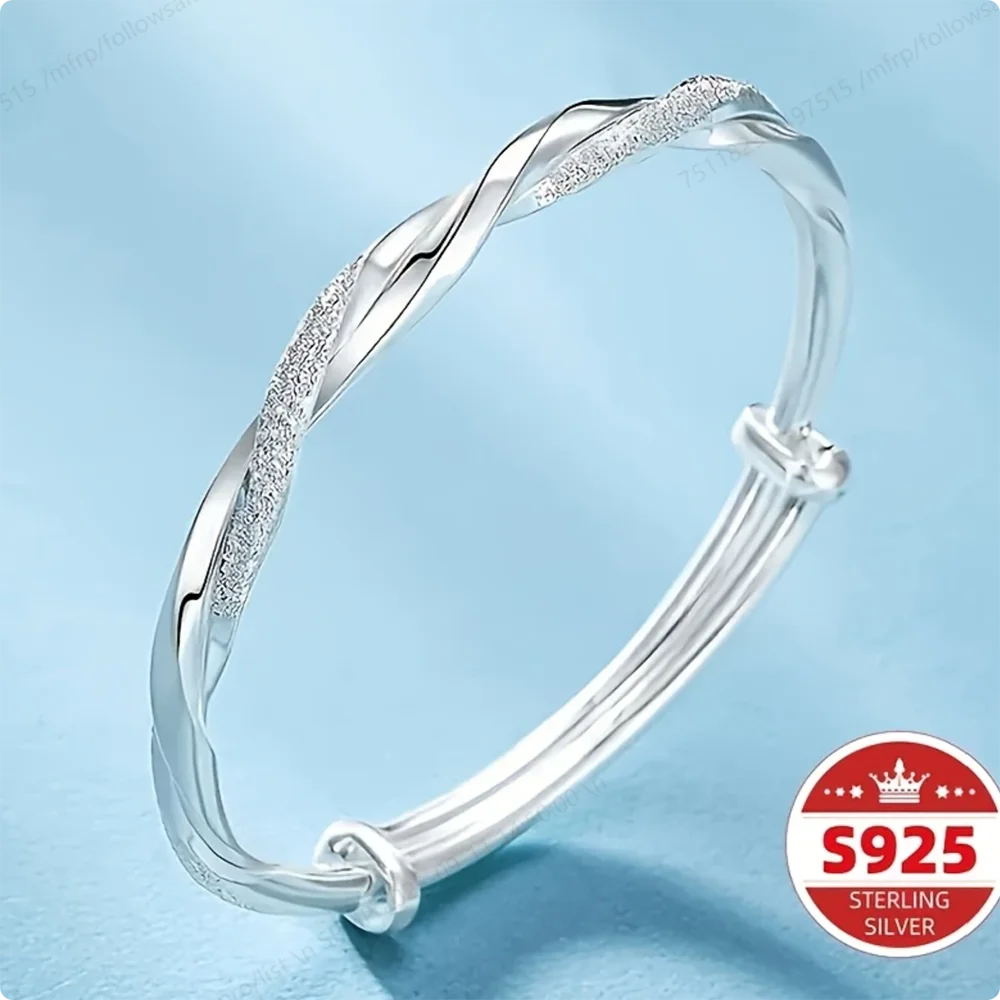 Silver Woven Radiance Bangle