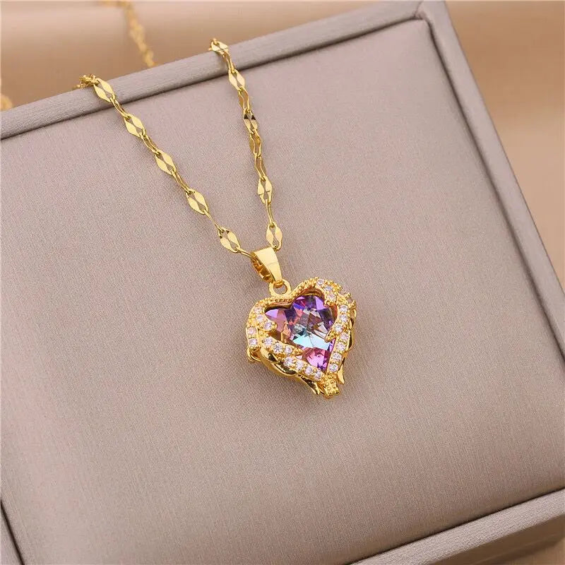 Ocean Heart Radiance Necklace