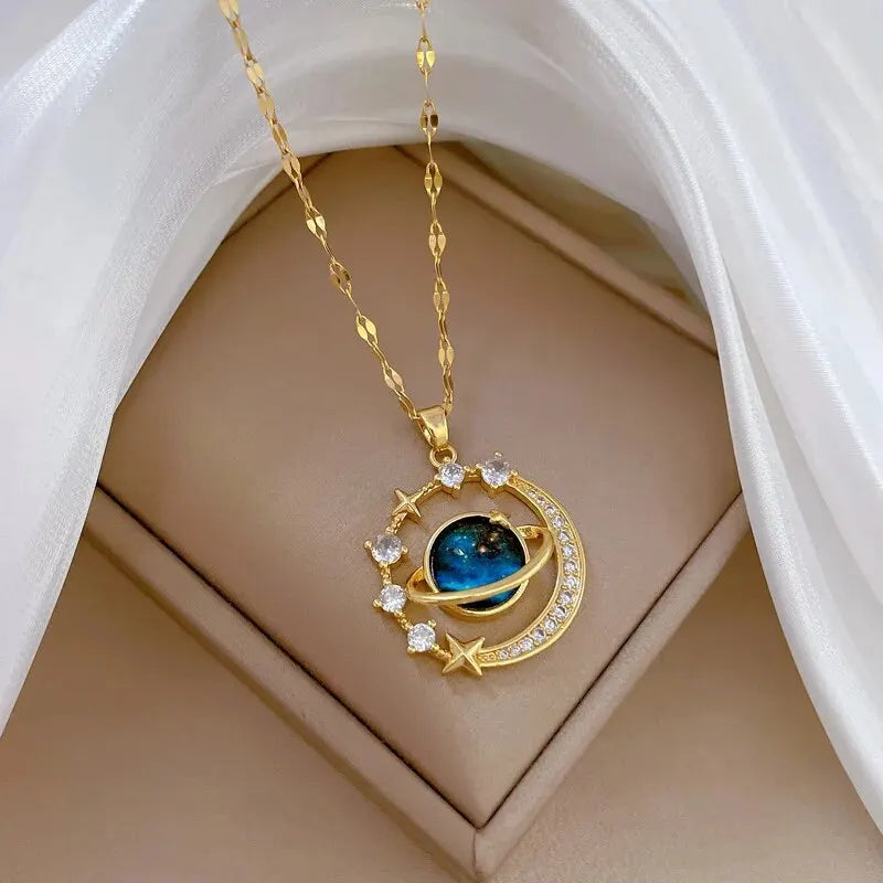 Starlit Galaxy Pendant