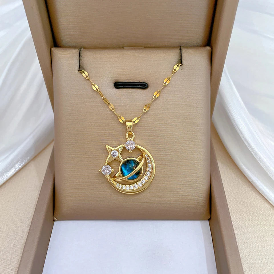 Starlit Galaxy Pendant
