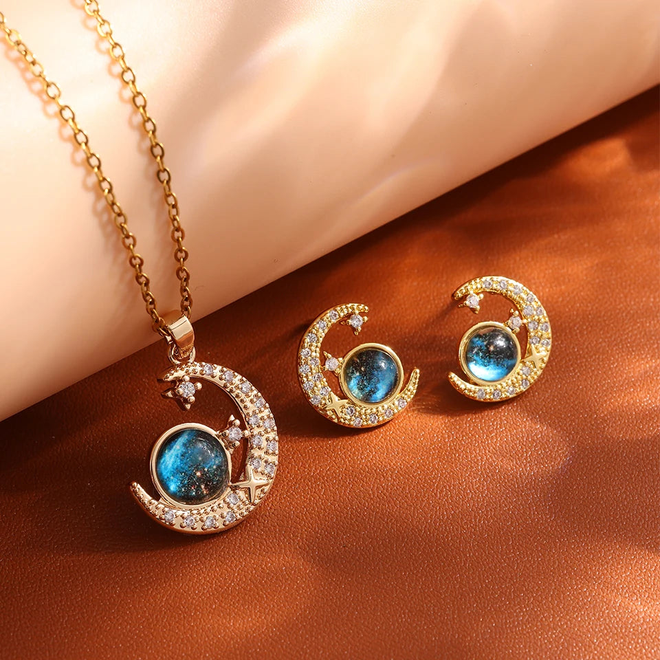 Starlit Galaxy Pendant