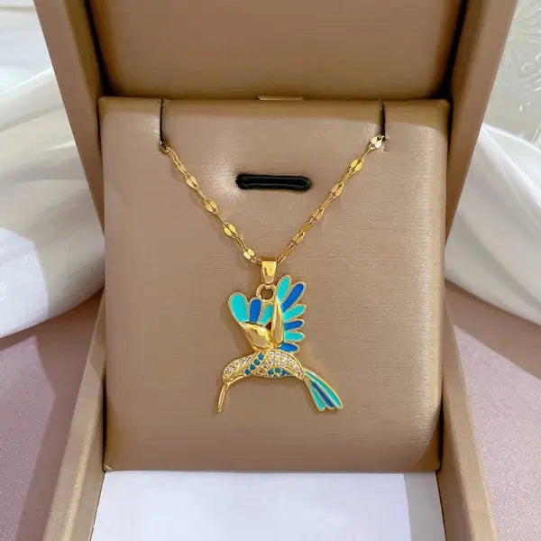 Moonlit Butterfly Tassel Necklace