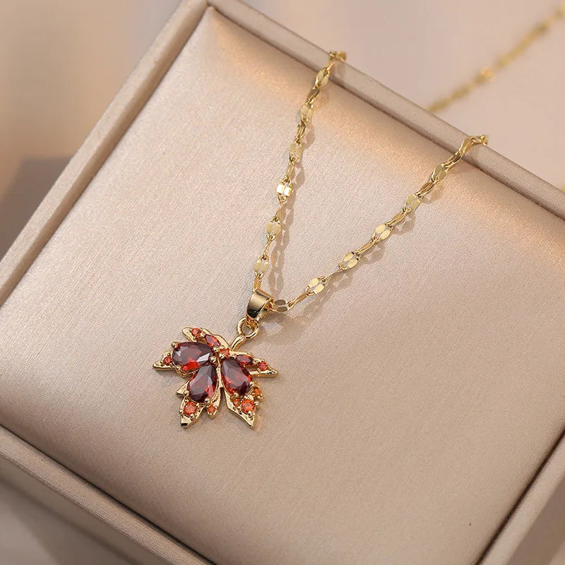 Moonlit Butterfly Tassel Necklace