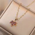 Moonlit Butterfly Tassel Necklace