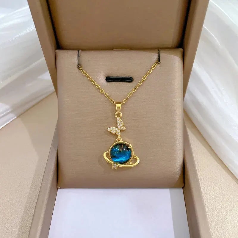 Starlit Galaxy Pendant