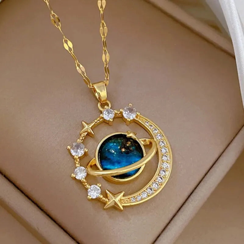Starlit Galaxy Pendant