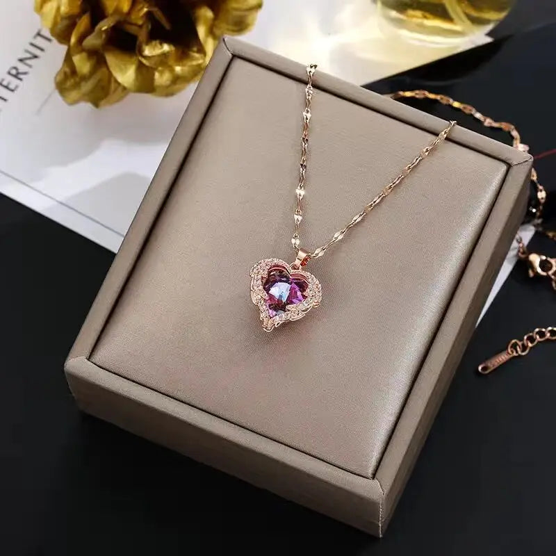 Ocean Heart Radiance Necklace