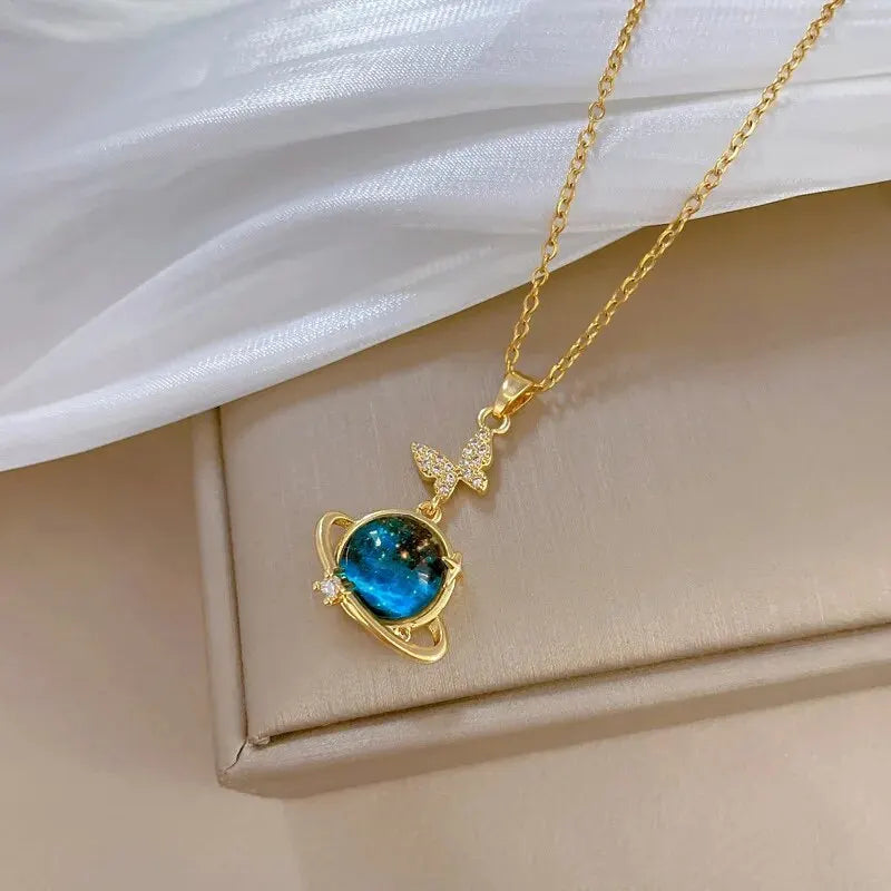 Starlit Galaxy Pendant
