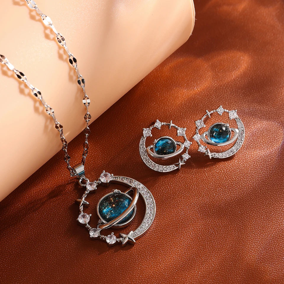 Starlit Galaxy Pendant