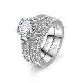 Majestic Halo Ring Set