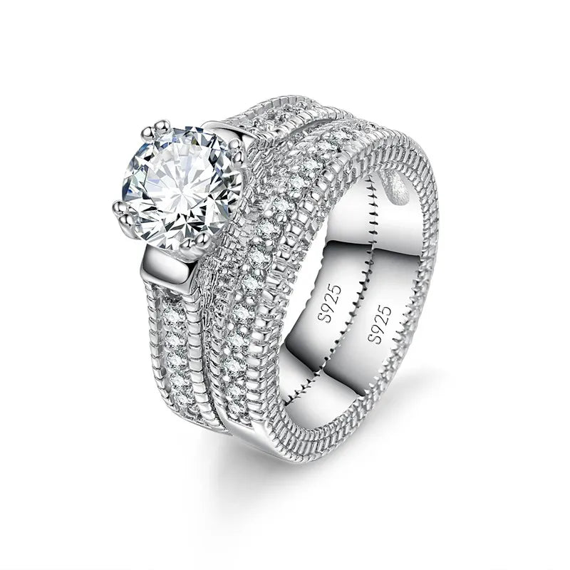 Majestic Halo Ring Set