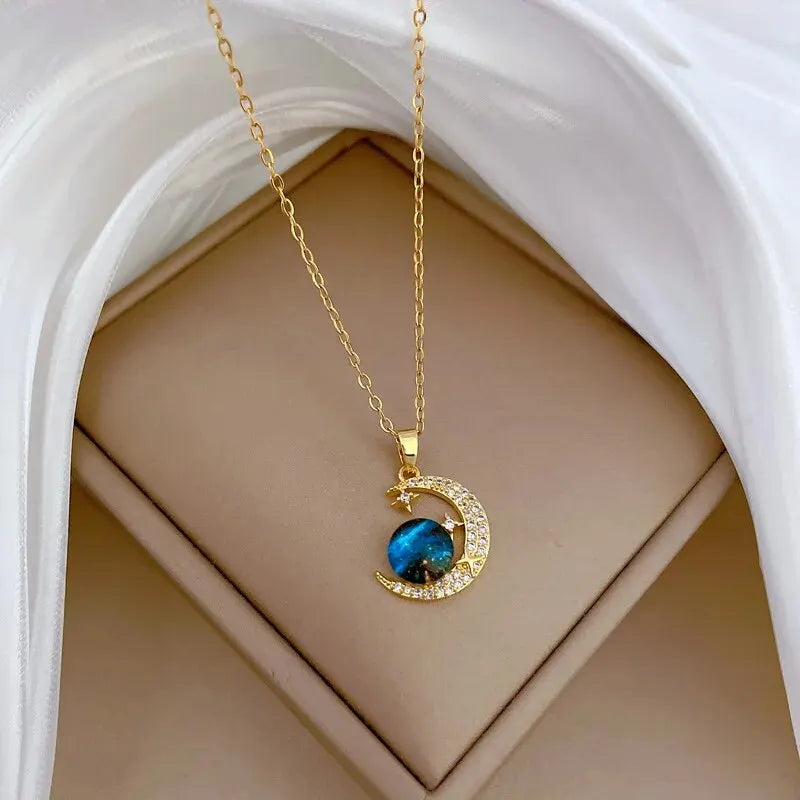 Starlit Galaxy Pendant